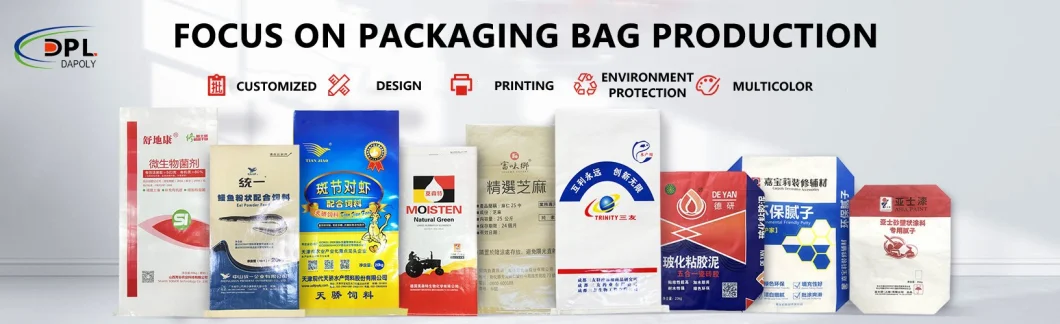 Strong 50kg Polypropylene Plastic Sack Clear BOPP Colored Printed PP Woven Bags