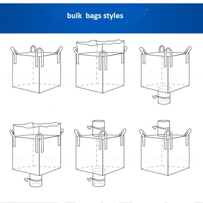 1 Ton or 2 Ton Transport PP Woven Jumbo Bulk Flexible Container Bag