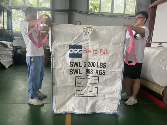 PP Woven 1mt Jumbo Bags 1 Ton Big Bags 1000kg Fabric FIBC Bag Bulk Container 1.5 Ton 1500kg for Packing Price