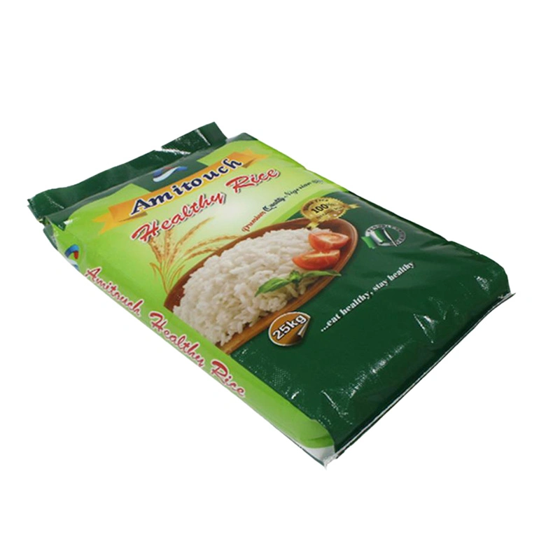 Cheap High Quality PP Woven Bag Sack Food Rice Packaging Bag 5kg Rice Packaging Empty Plastic Bag with Plastic Handle