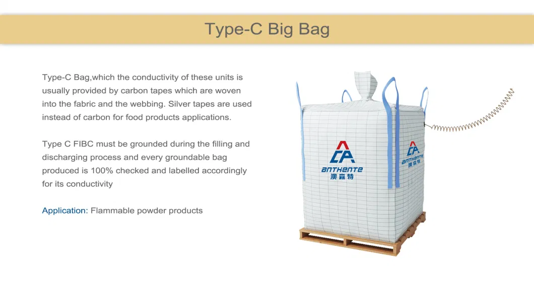 FIBC / PP Woven Big Bag / Bulk Bag / Jumbo Bag / Ton Bag / Q Bag for Food and Chemical Industry