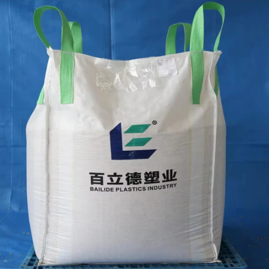 1250kgs Baffle Super Bag Sling 1.5ton Bag Jumbo Bag UV Coated FIBC Big 2000kg Tote Bag Super Sack Q Bulk Bag for Chemical Sand Cement Firewood Bag