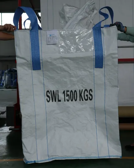 PP Jumbo Bag 1 Ton or 2 Ton 1m3 Sling FIBC Big Bags Dimensions of Sand 1000kg