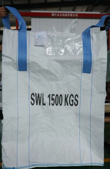 1000kg FIBC PP Woven Jumbo Bag 4 Loop Bulk Bags for Sand 1500kg Container Bag with UV Liner Bags High Quality OEM Flexible Bag Storage Rice Food Grade Big Bag